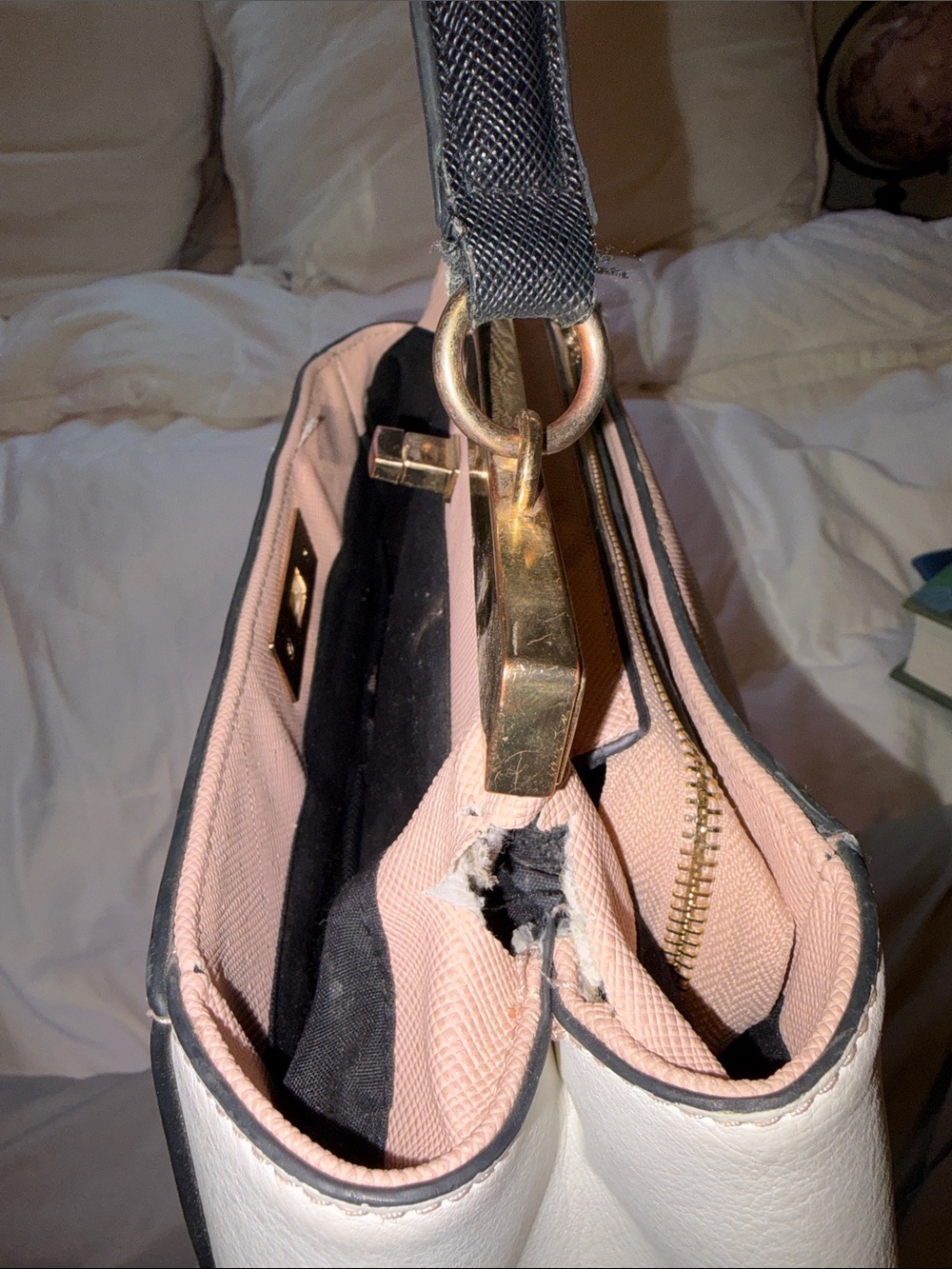 Aldo Women's Blush Pink Top-Handle Satchel - Picture 7 of 8